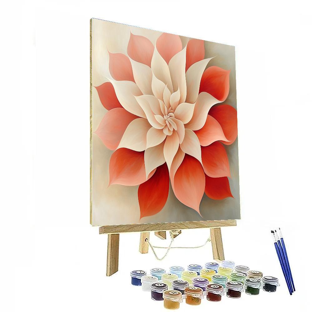 Georgia OKeeffe Inspired Desert Flowers paint by numbers