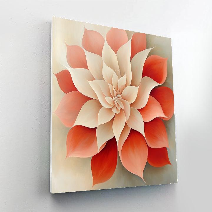 Georgia OKeeffe Inspired Desert Flowers paint by numbers