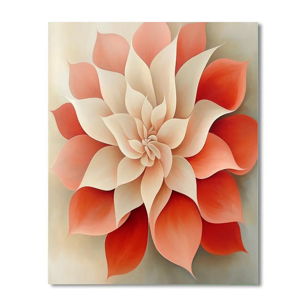 Georgia OKeeffe Inspired Desert Flowers paint by numbers