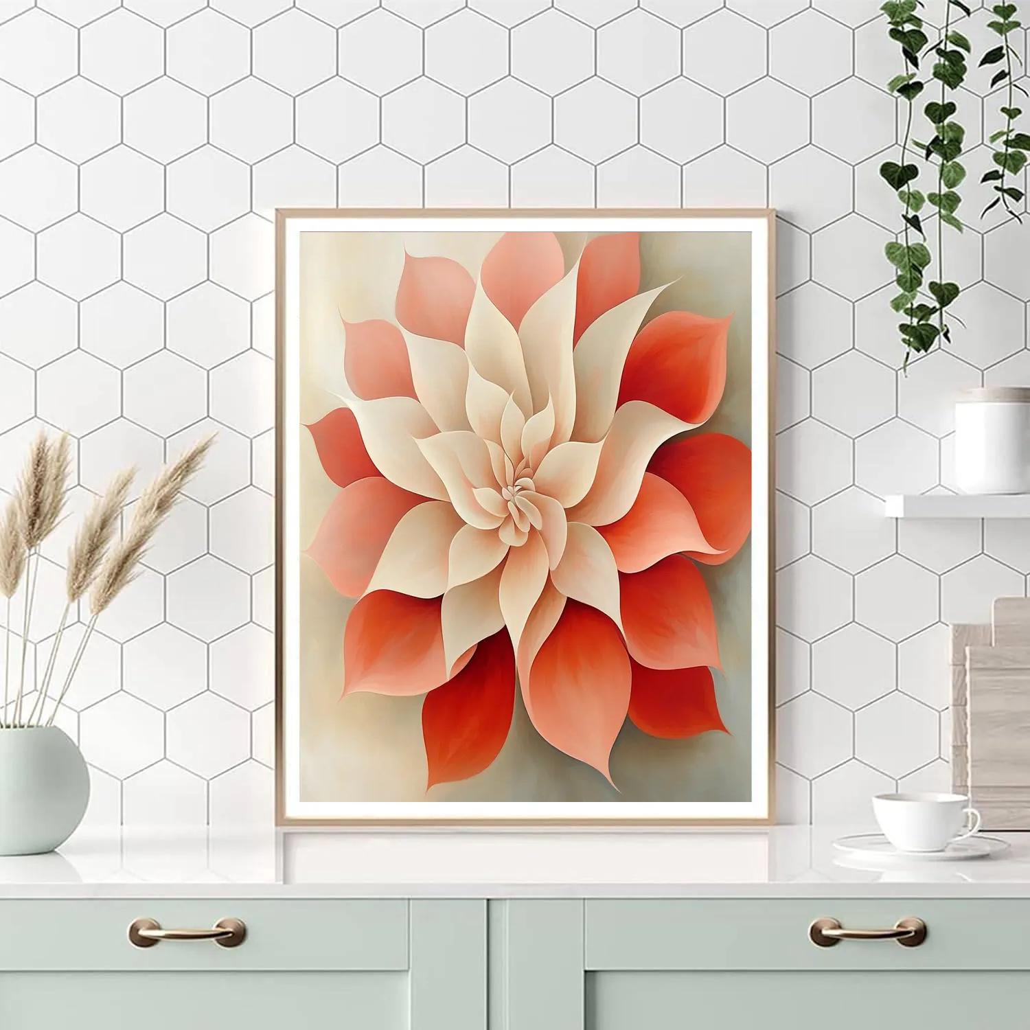 Georgia OKeeffe Inspired Desert Flowers paint by numbers