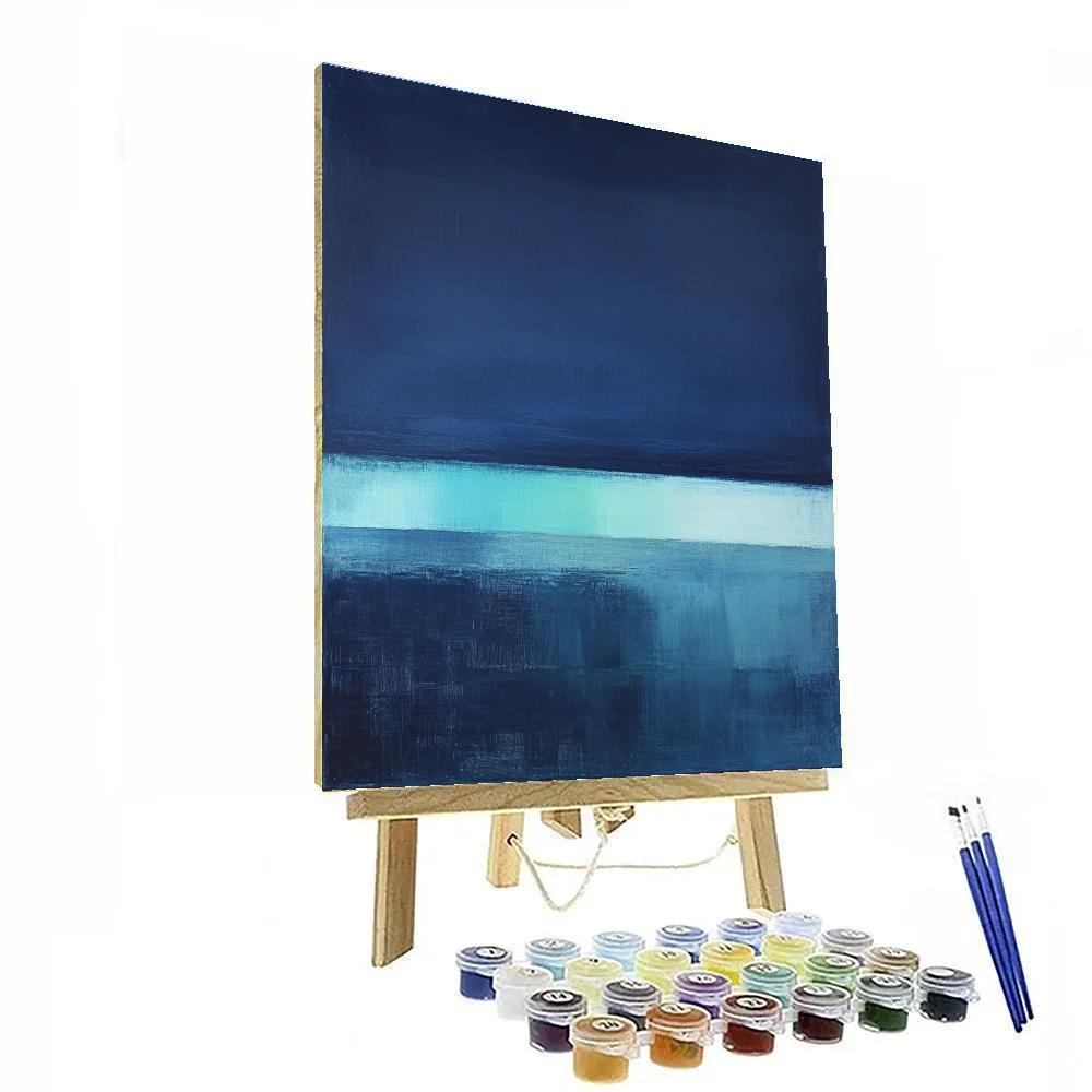 Mark Rothko Inspired Midnight Tidal Horizon painting number kit