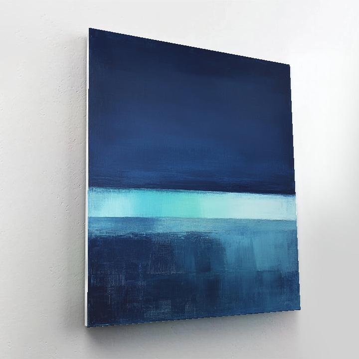 Mark Rothko Inspired Midnight Tidal Horizon painting number kit
