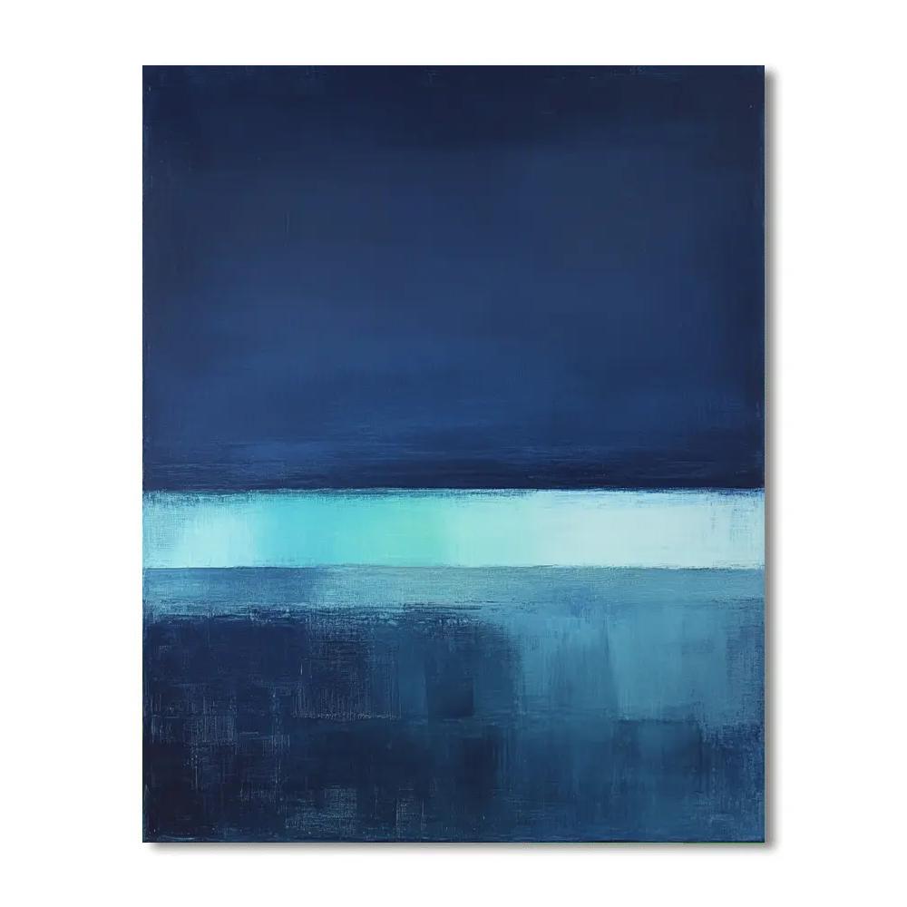 Mark Rothko Inspired Midnight Tidal Horizon painting number kit