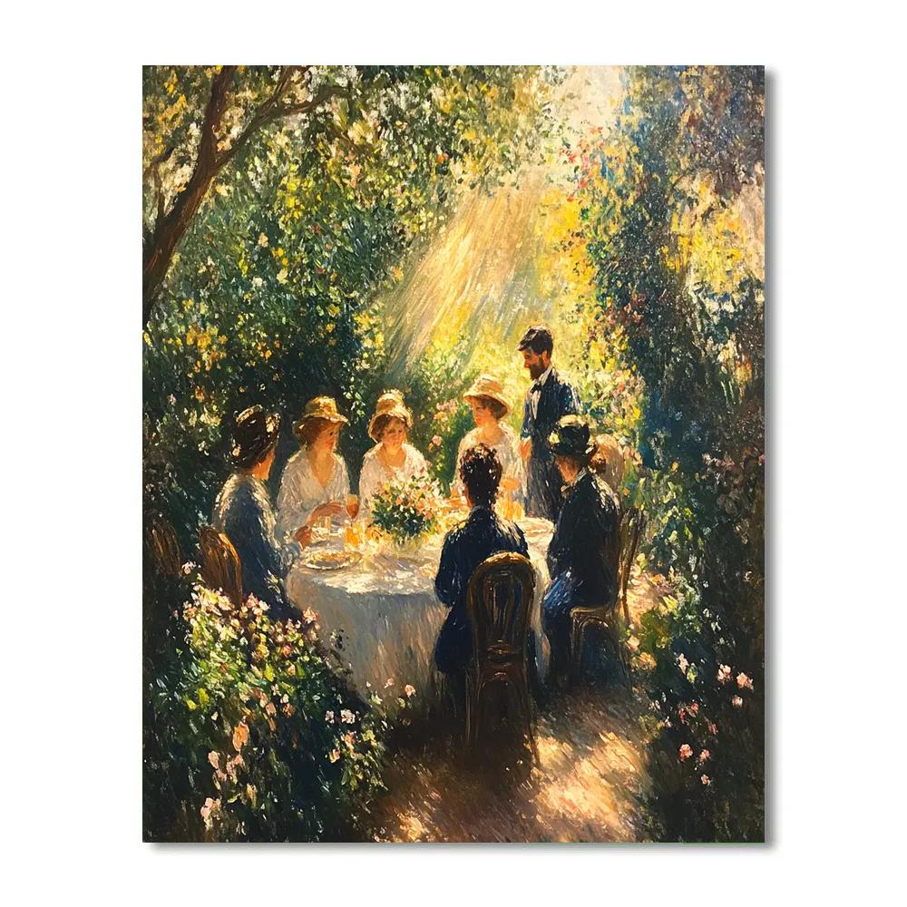 Renoir Inspired Garden Luncheon Painting by numbers kit