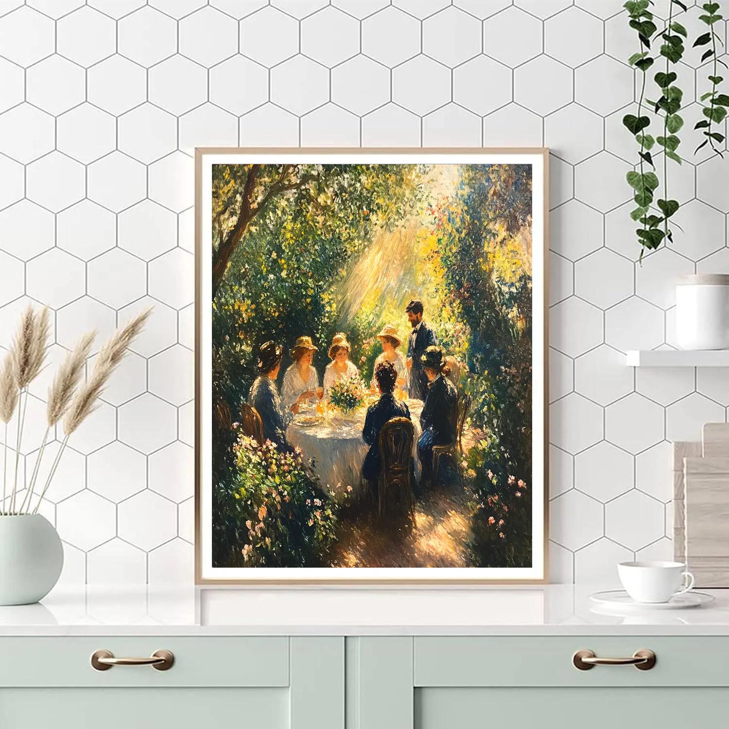 Renoir Inspired Garden Luncheon Painting by numbers kit