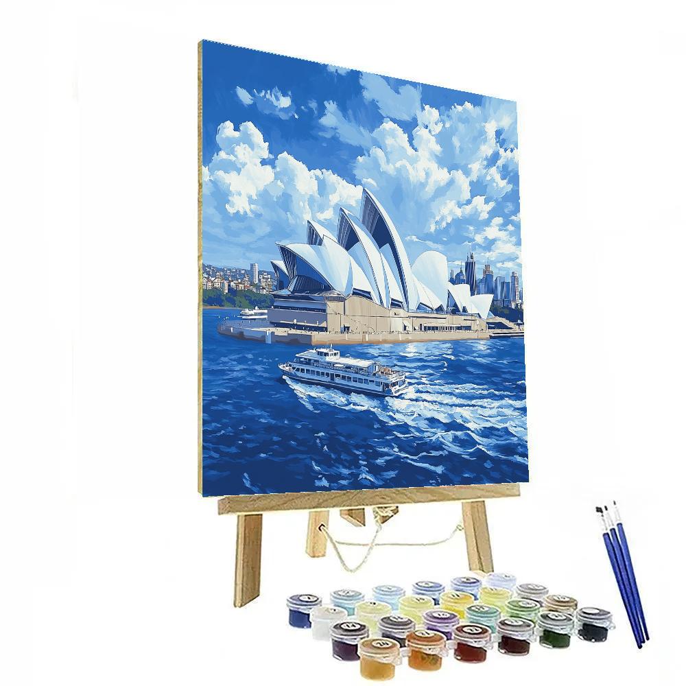 Harbor View Of Sydney Opera House Sydney Australia Painting by numbers kit