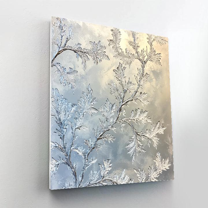 Leonardo Da Vinci Inspired Frost Pattern Study Paint by numbers art