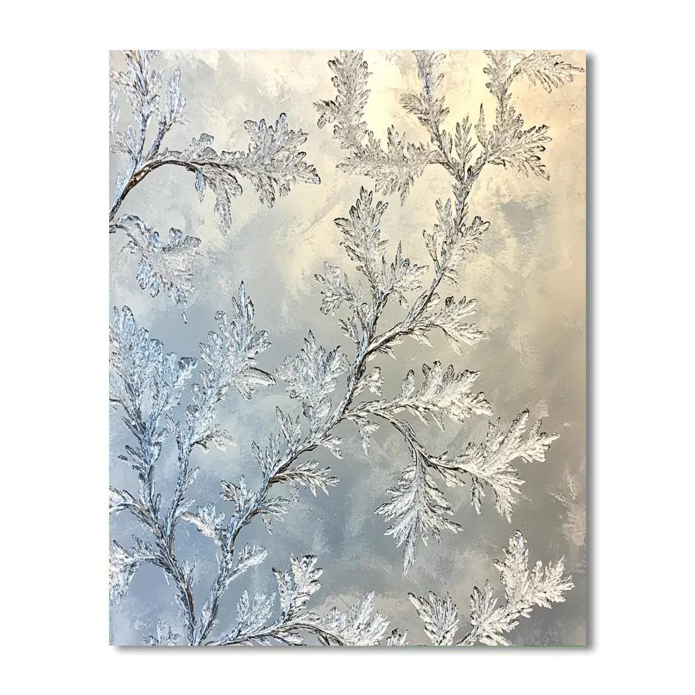 Leonardo Da Vinci Inspired Frost Pattern Study Paint by numbers art