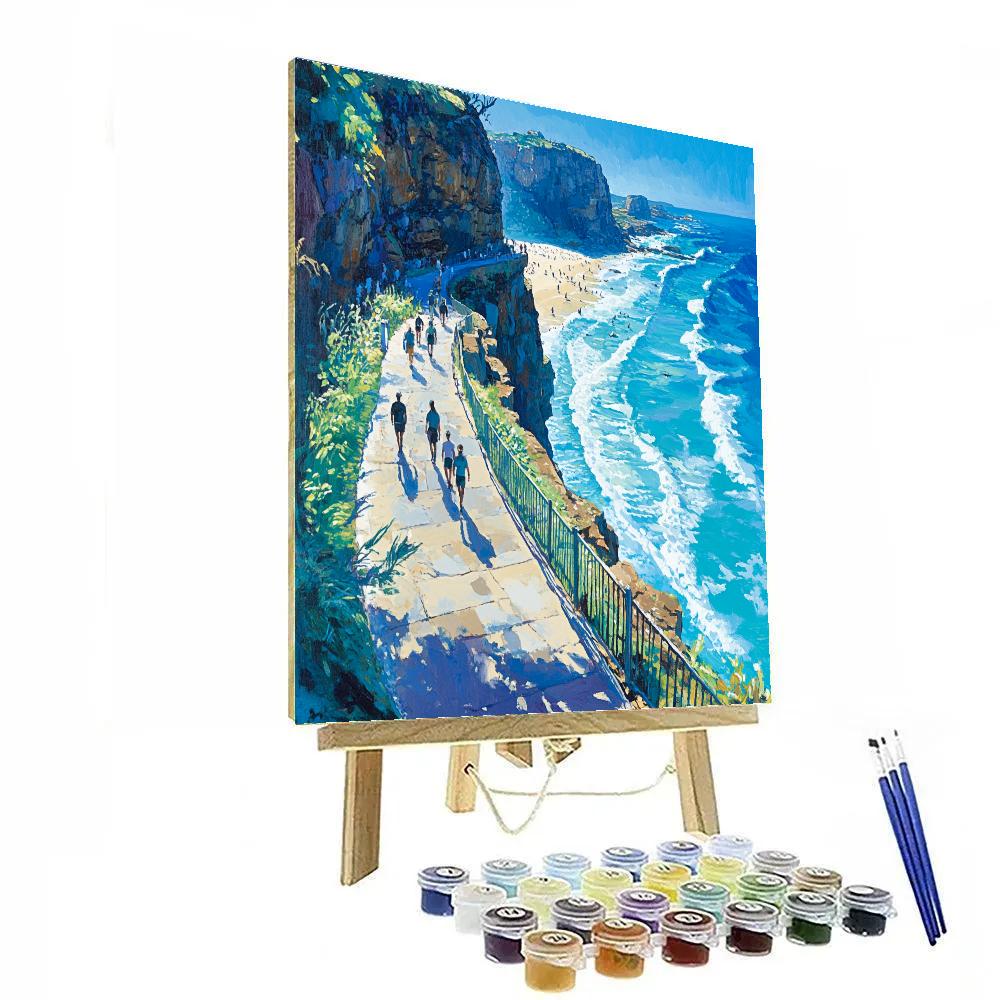 Bondi Beach Coastal Walk Sydney Australia Number painting