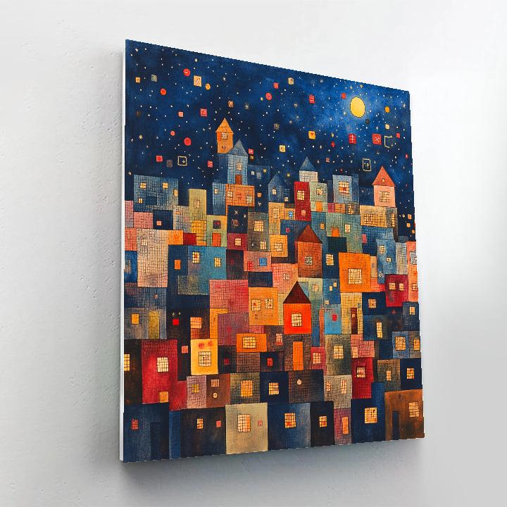 Paul Klee Inspired Dream City At Night Painting by numbers kit