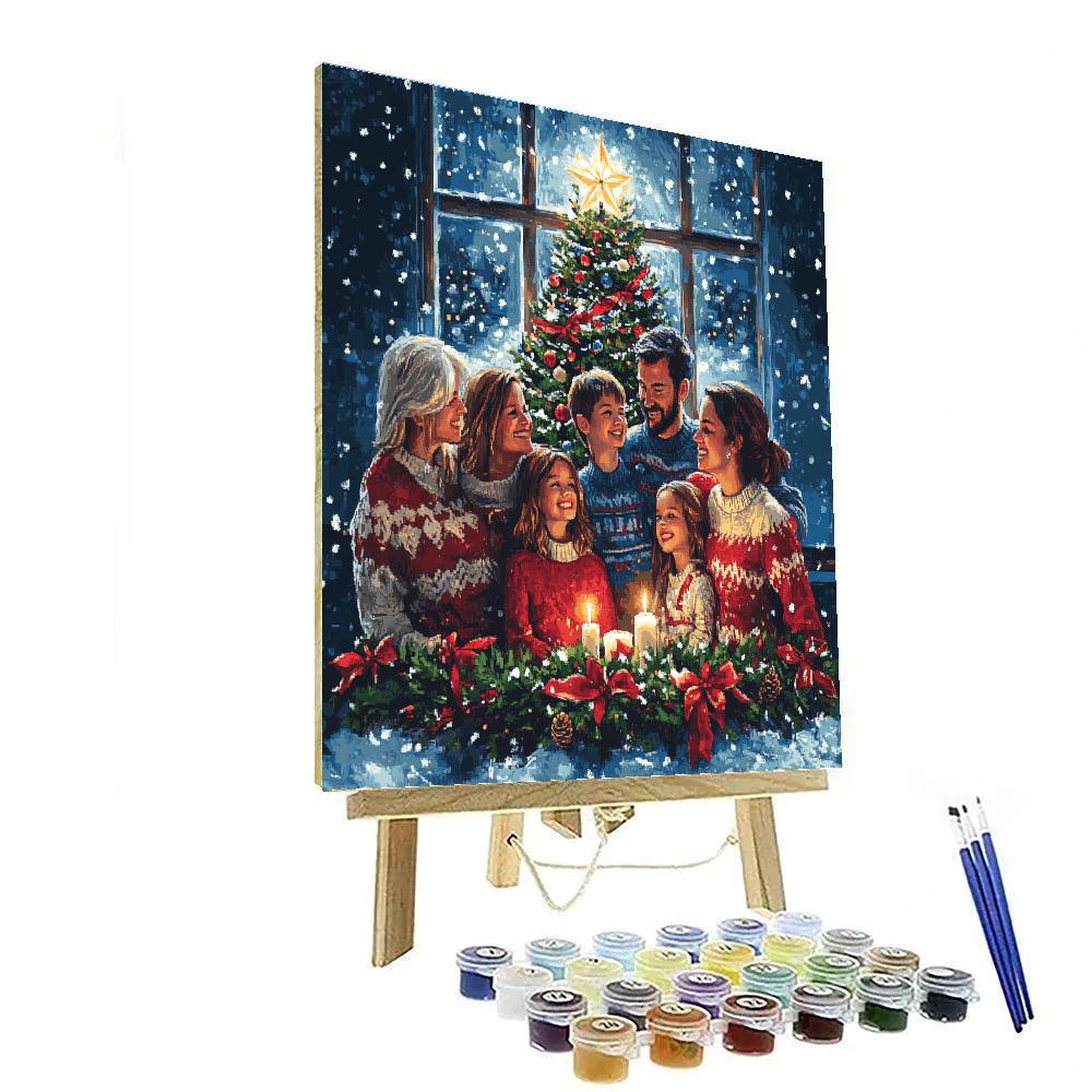 Starlit Family Blessing paint by numbers