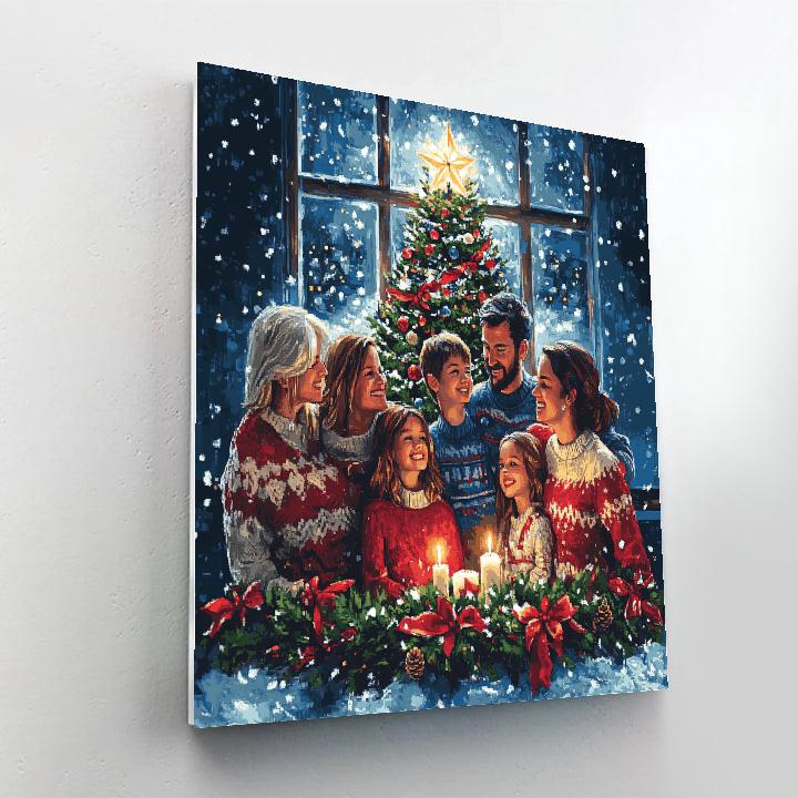 Starlit Family Blessing paint by numbers