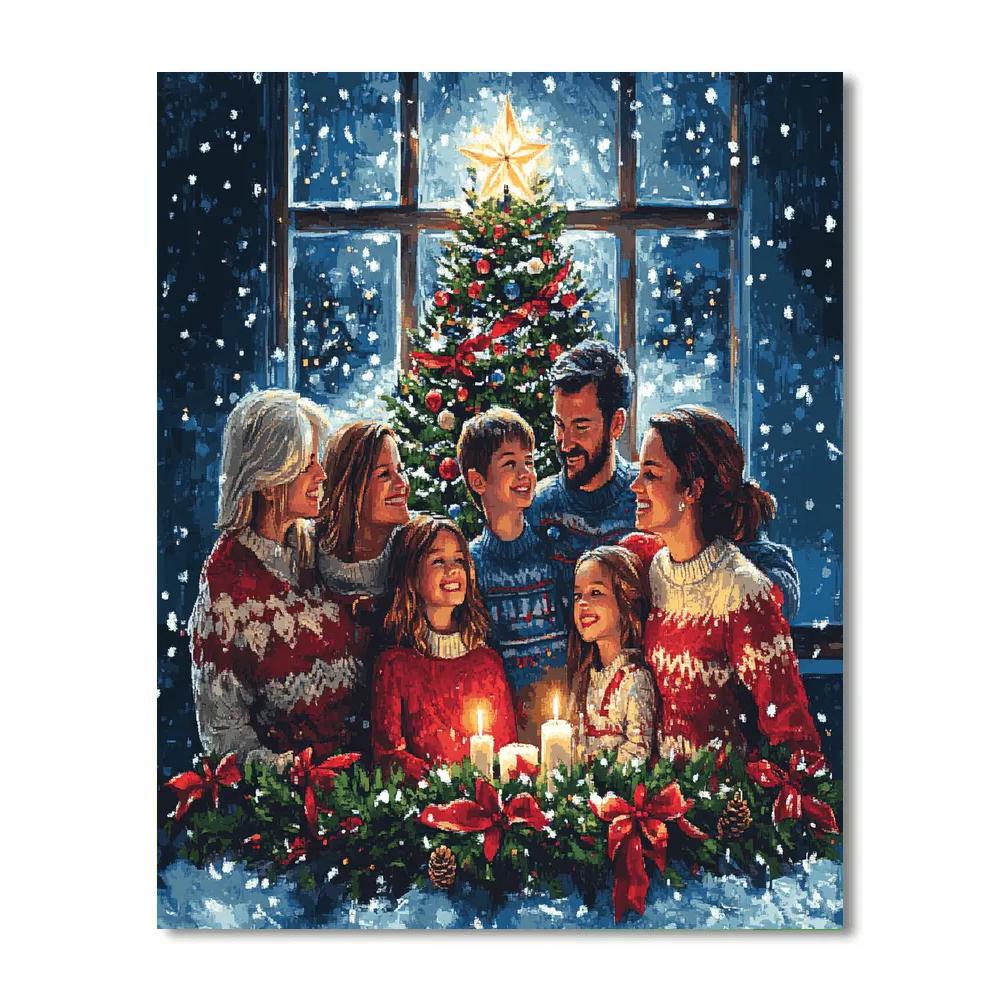 Starlit Family Blessing paint by numbers