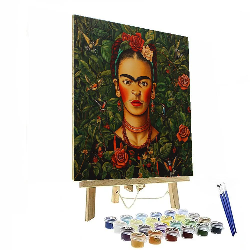 Frida Kahlo Inspired Garden Self Symbolism Painting by numbers kit