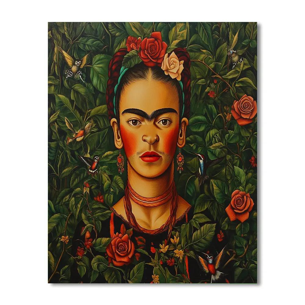 Frida Kahlo Inspired Garden Self Symbolism Painting by numbers kit