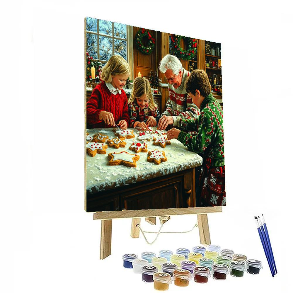 Grandparents Cookie Evening Paint by numbers art