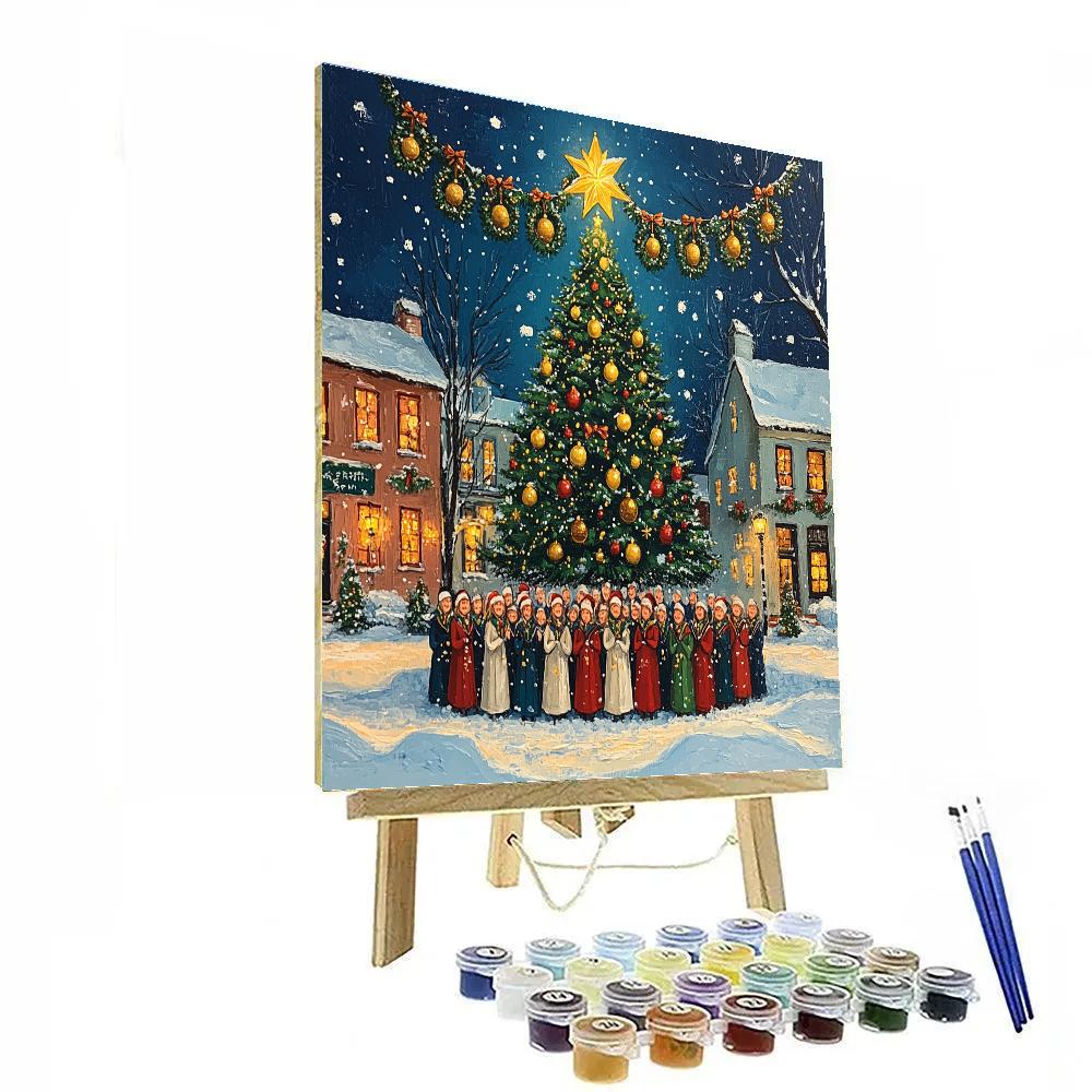 Starry Choir In The Square Numbered painting kits