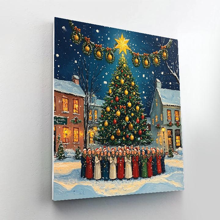 Starry Choir In The Square Numbered painting kits
