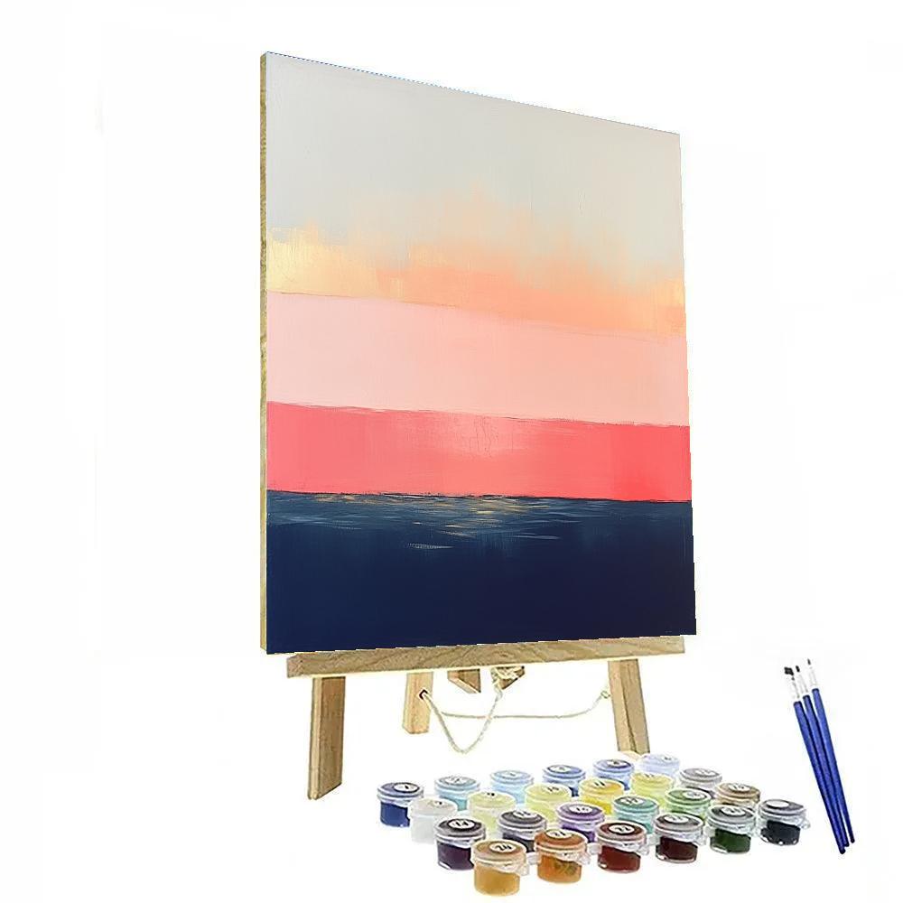 Rothko Inspired Dawn Over Ocean paint by color