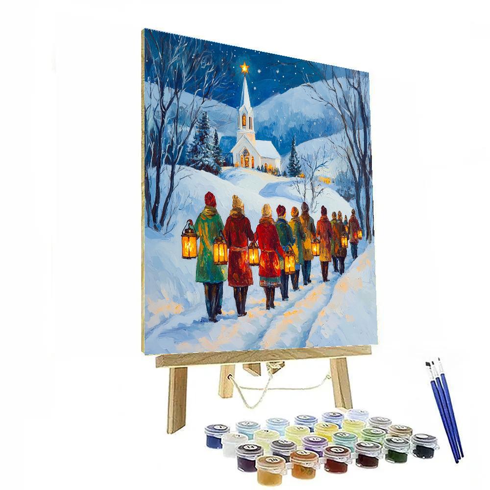 Lantern Walk To Midnight Service Paint by numbers kits