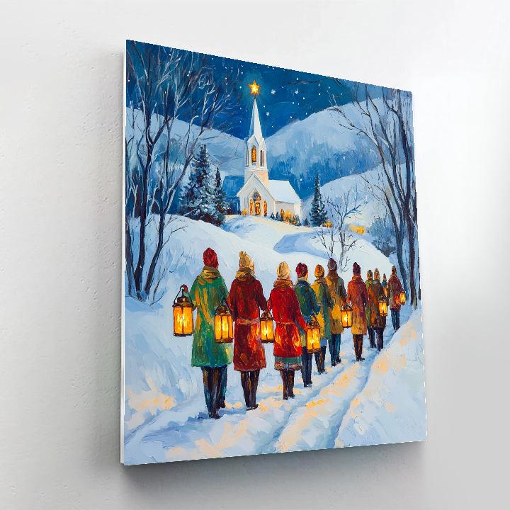 Lantern Walk To Midnight Service Paint by numbers kits