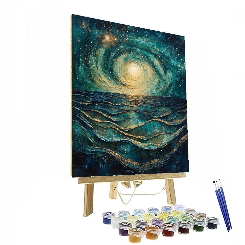 Max Ernst Inspired Cosmic Tide Of Thoughts paint by numbers