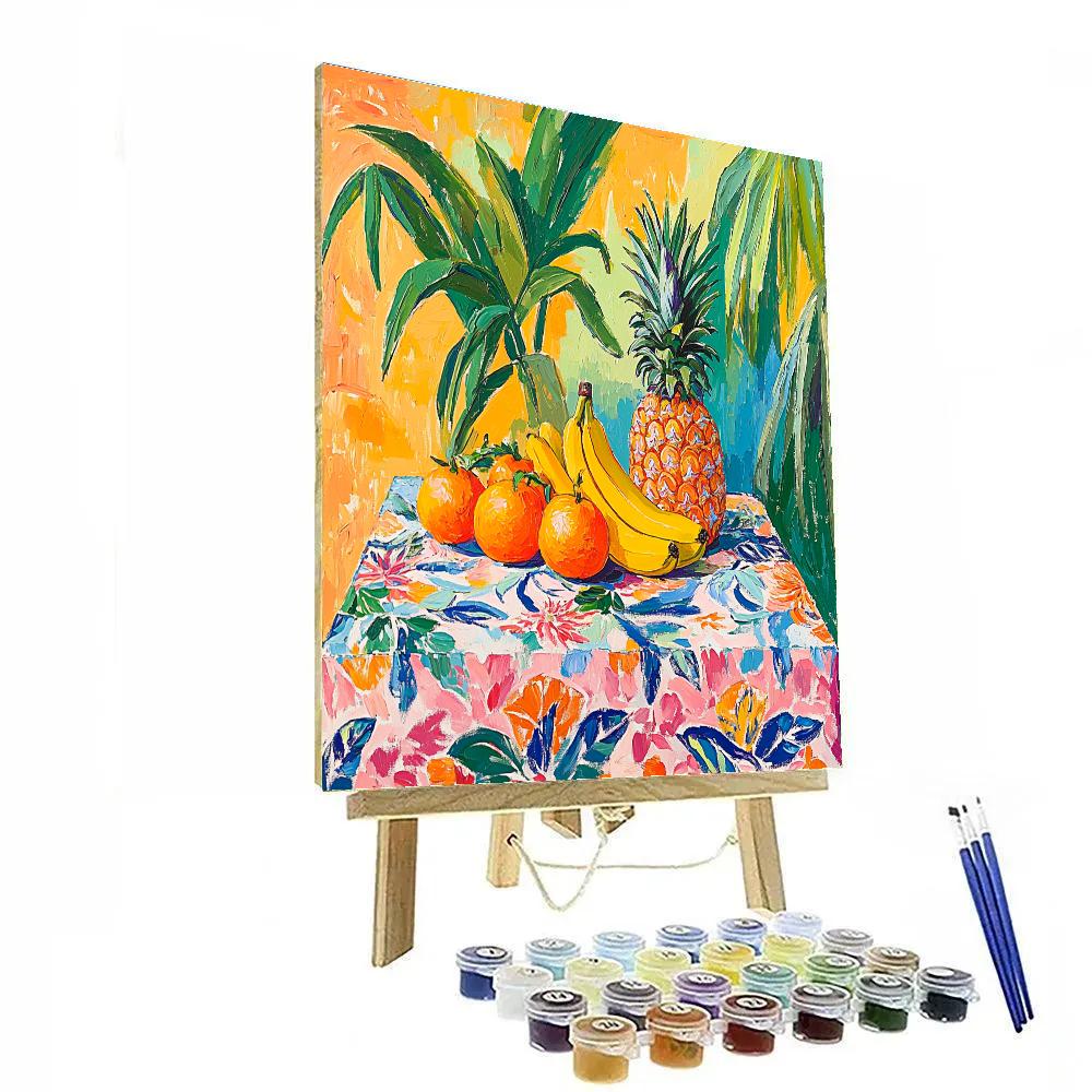 Matisse Inspired Tropical Still Life painting number kit
