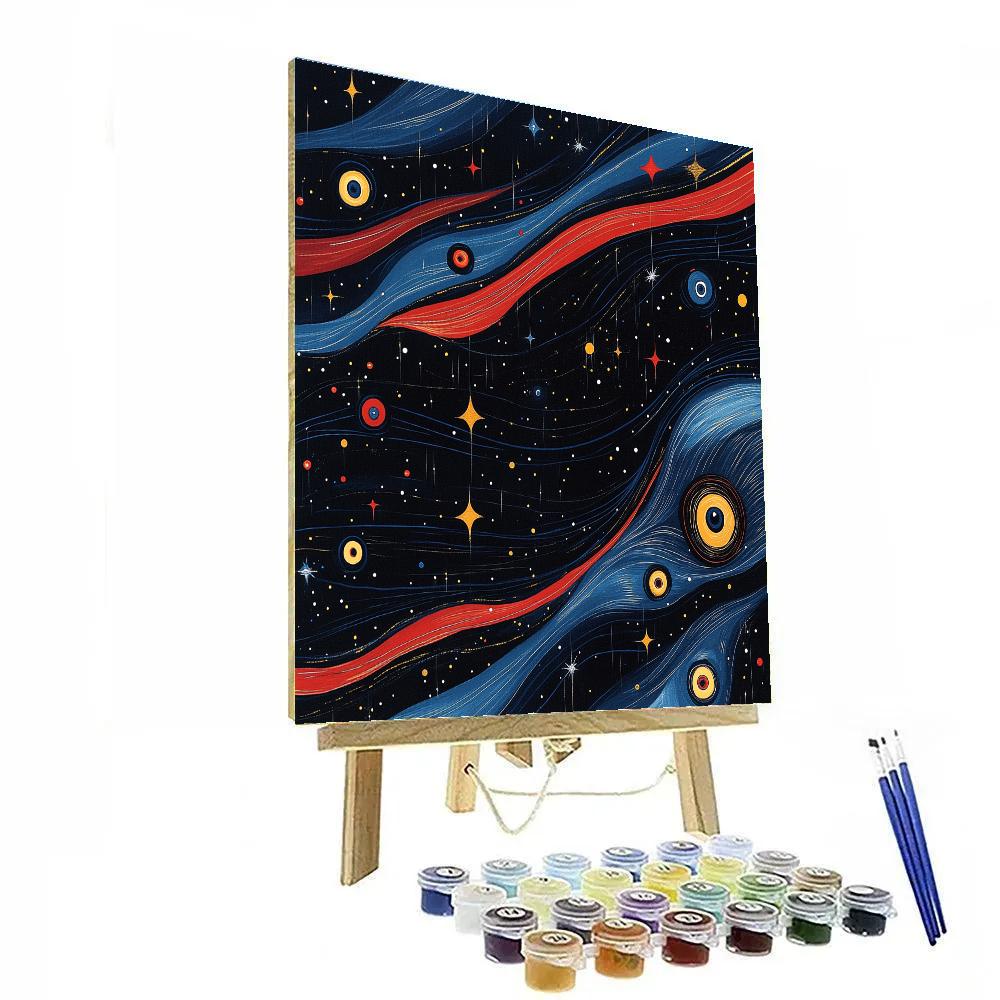 Joan Miró Inspired Celestial Dream Currents Painting by numbers kit