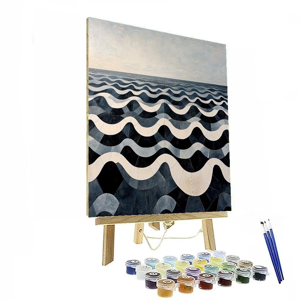 M.C. Escher Inspired Tides Of Tessellated Infinity Paint by numbers kits