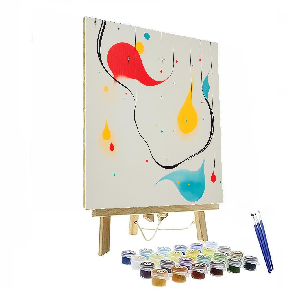 Joan Miró Inspired Harmony Of Wandering Thoughts Number painting