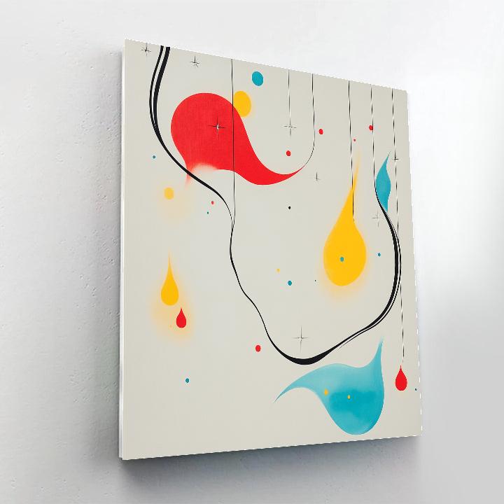 Joan Miró Inspired Harmony Of Wandering Thoughts Number painting