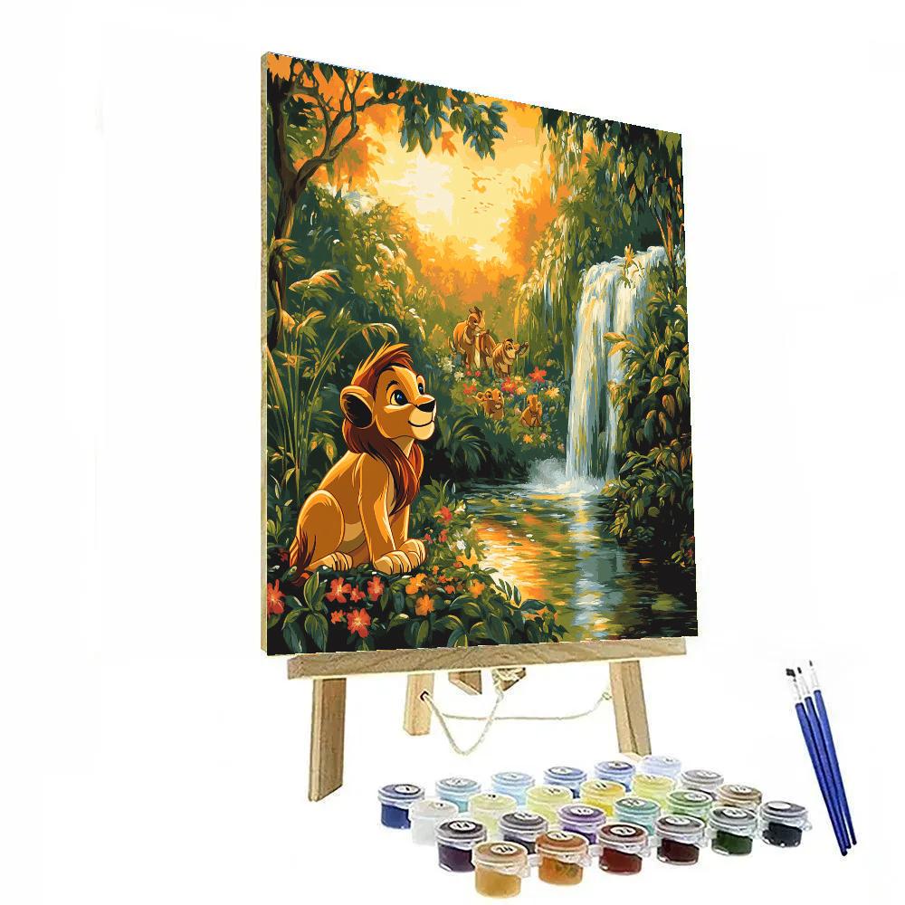 Simba Jungle Discovery Disney Inspired Numbered painting kits