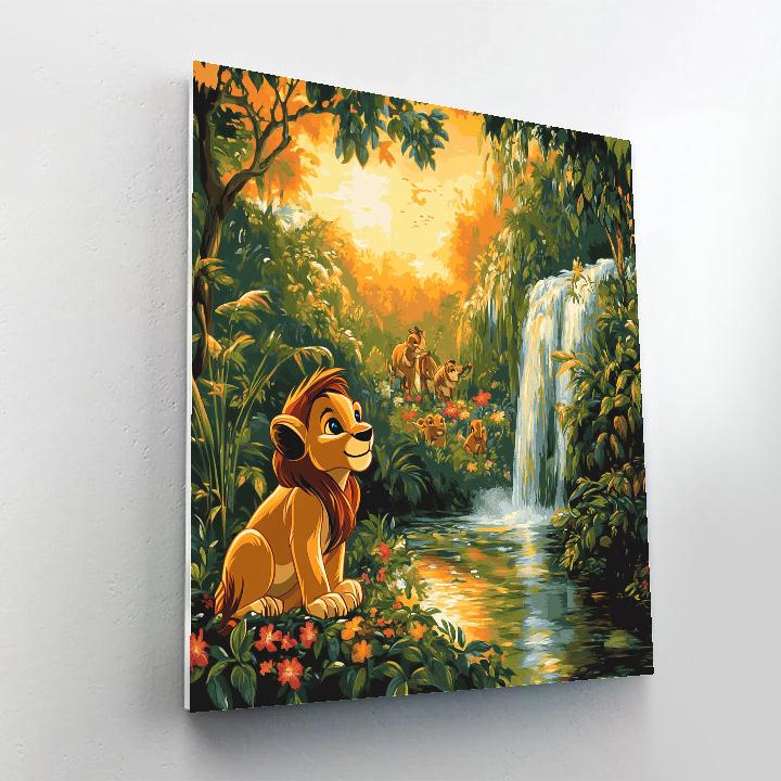 Simba Jungle Discovery Disney Inspired Numbered painting kits