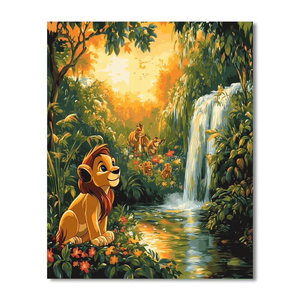 Simba Jungle Discovery Disney Inspired Numbered painting kits