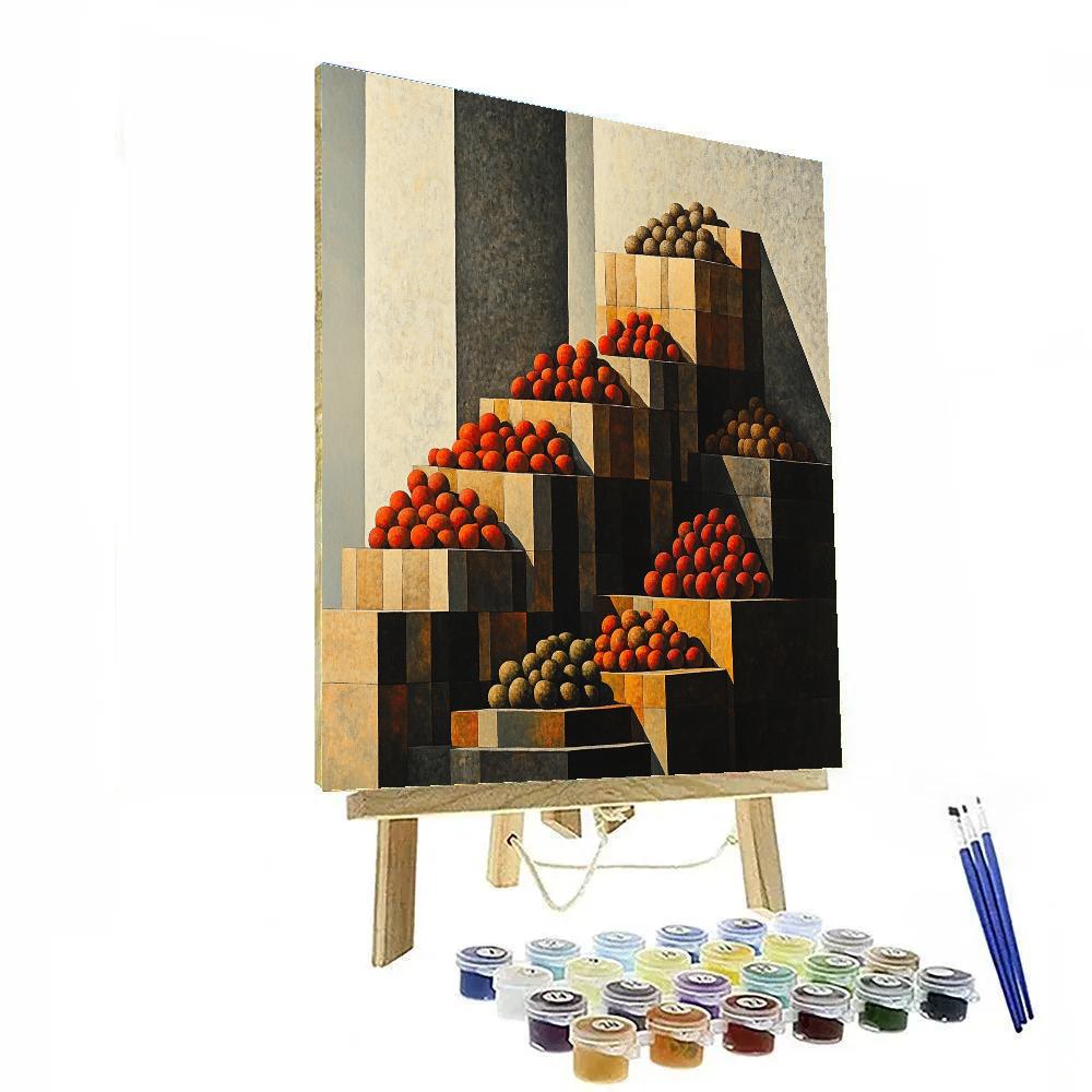Diego Velázquez Inspired Market Haze Of Forms painting number kit