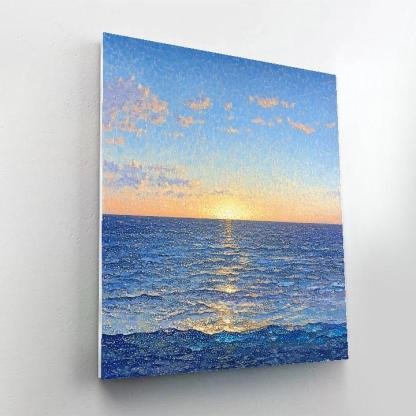 Georges Seurat Inspired Tidal Light Horizon DIY paint by numbers