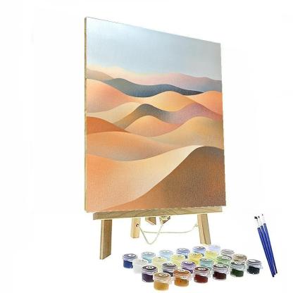 Georges Seurat Inspired Chromatic Desert Mirage DIY paint by numbers