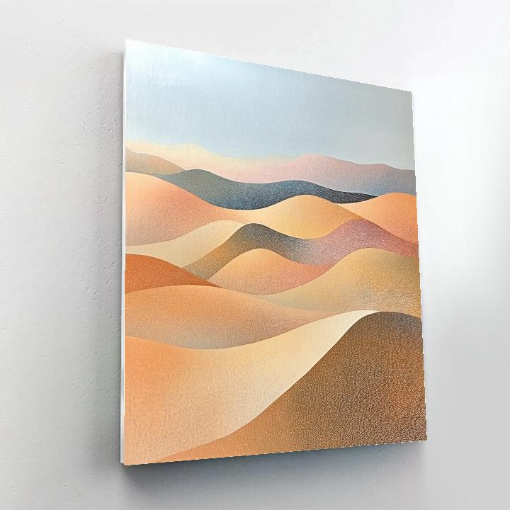 Georges Seurat Inspired Chromatic Desert Mirage DIY paint by numbers