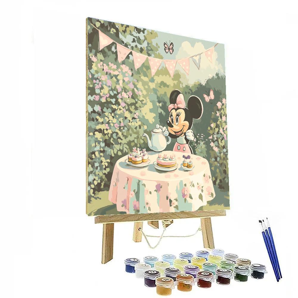 Minnie Mouse Tea Party Disney Inspired Paint by numbers art