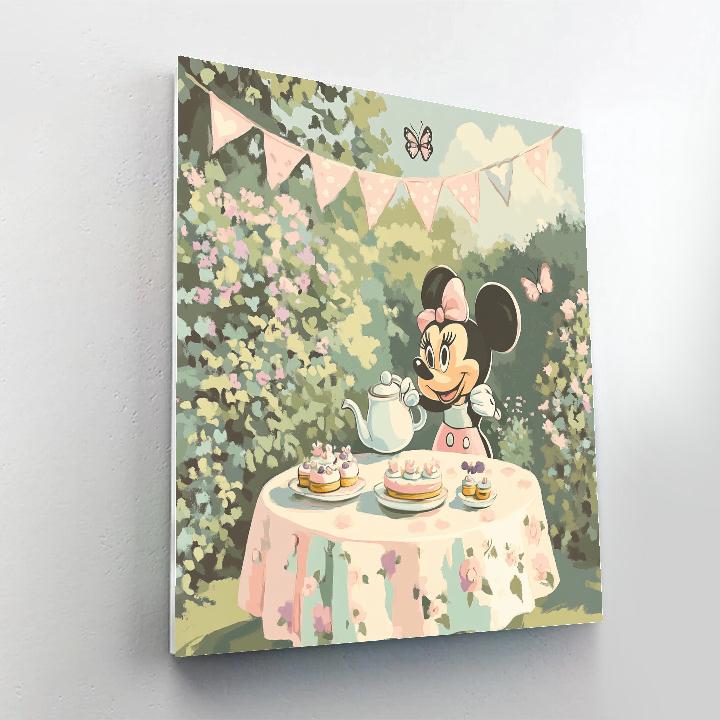 Minnie Mouse Tea Party Disney Inspired Paint by numbers art