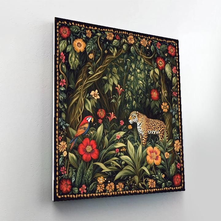 Frida Kahlo Inspired Jungle Of Ancestral Echoes Paint by numbers art