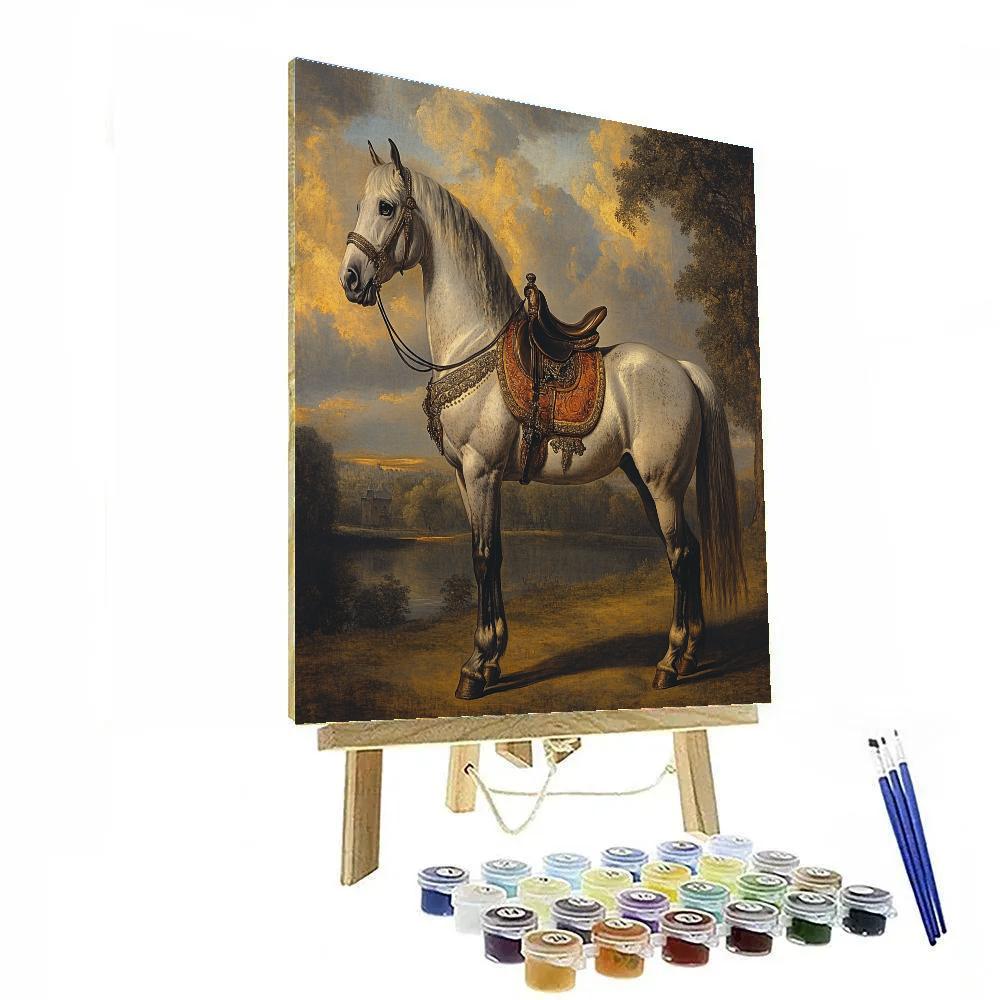 Velazquez Inspired Royal Horse Portrait paint by number
