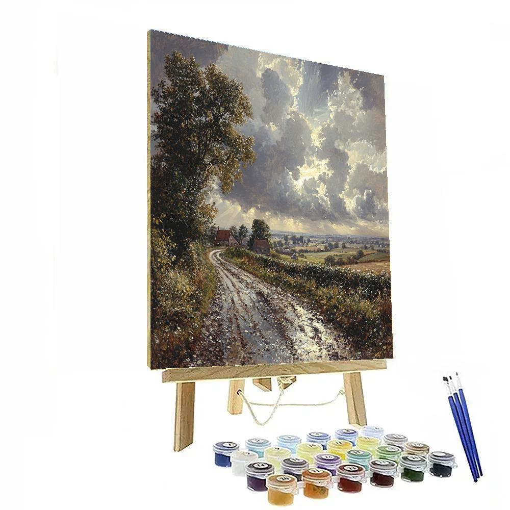 Constable Inspired Countryside After Rain Painting by numbers kit