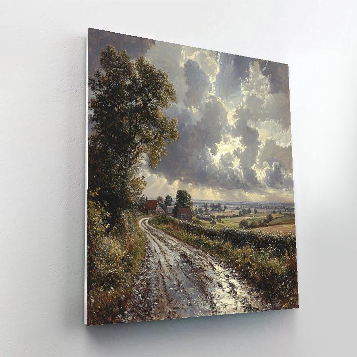 Constable Inspired Countryside After Rain Painting by numbers kit