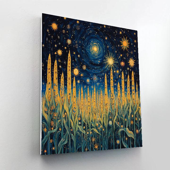 Frida Kahlo Inspired Cosmic Milpa Of Stars paint by number