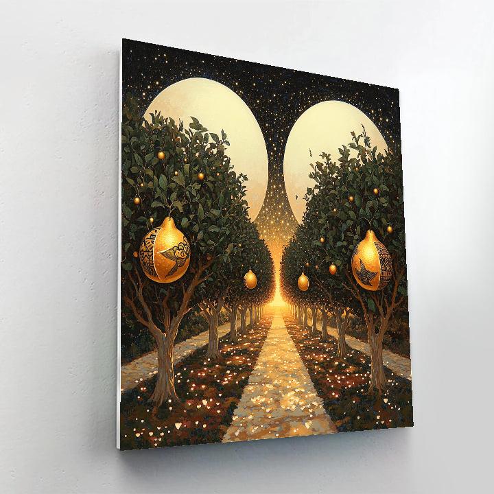 Frida Kahlo Inspired Orchard Of Twin Moons Numbered painting kits