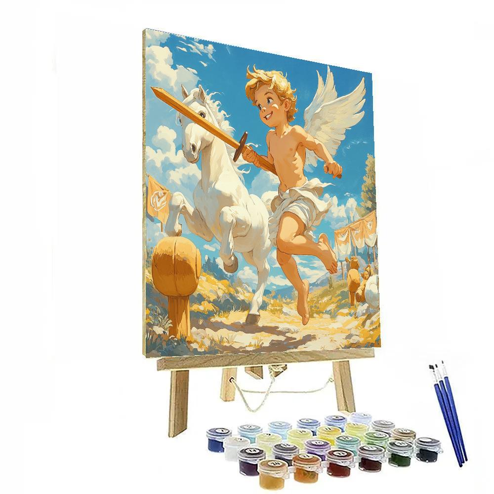 Hercules Hero Training Disney Inspired painting number kit