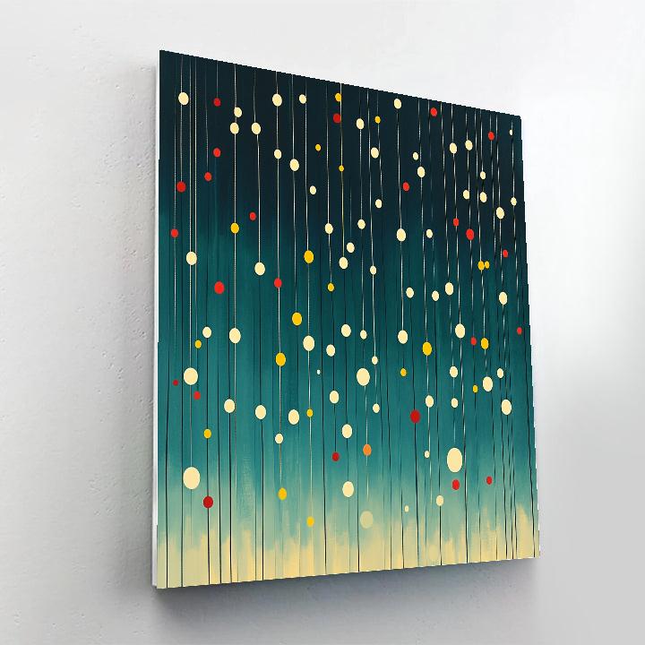 Yayoi Kusama Inspired Infinite Rainfield paint by number