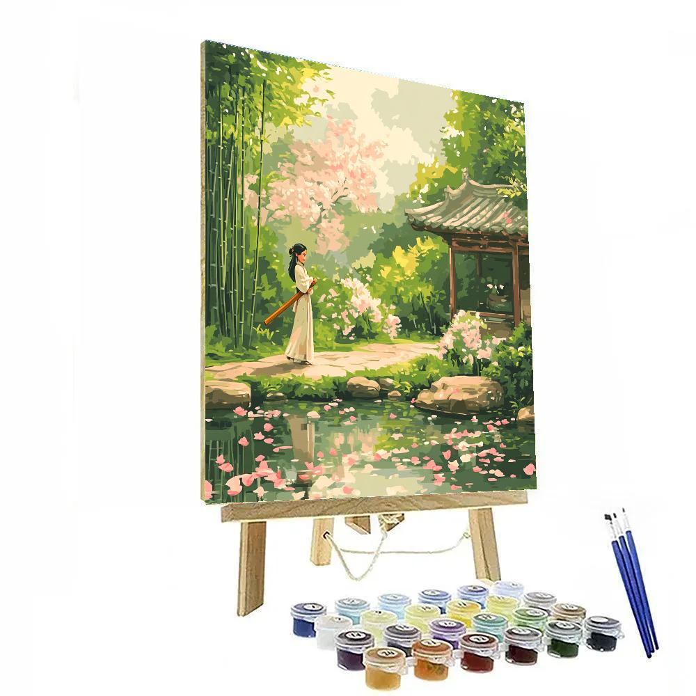 Mulan Training Garden Disney Inspired Number painting