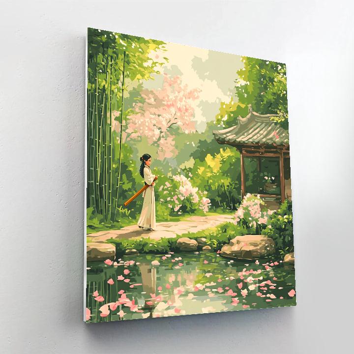 Mulan Training Garden Disney Inspired Number painting